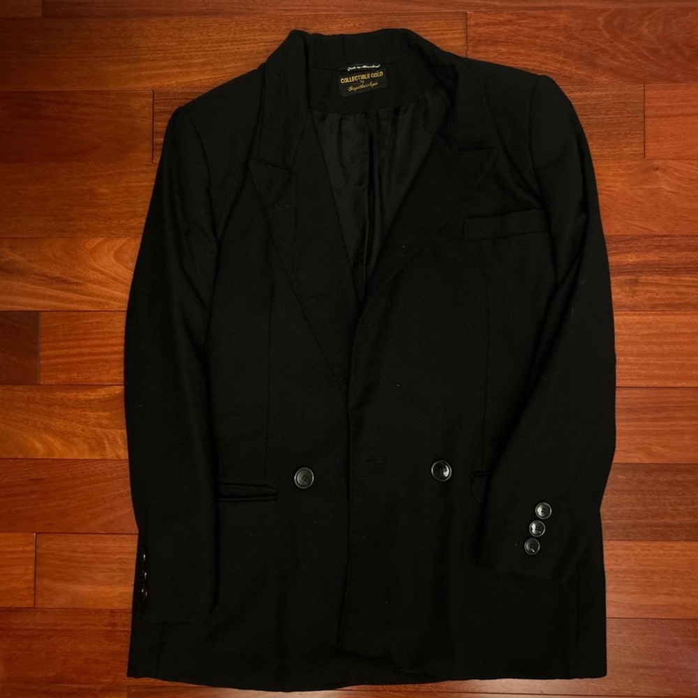 Elegant Black Double-Breasted Blazer